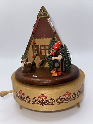 #ad Reuge Swiss Wooden Music Box Hansel amp; Gretel Gingerbread House