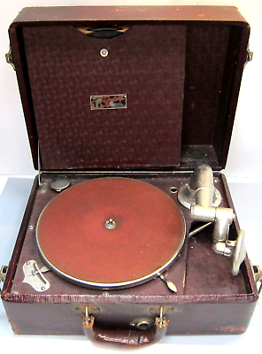 Antique Phonograph quot;Gypsyquot; by Caswell Manufacturing with 10 Records: Works