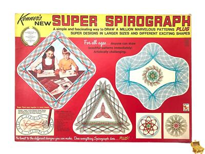 Kenner#x27;s 1969 Super Spirograph Plus Original booklets amp; New Original Paper