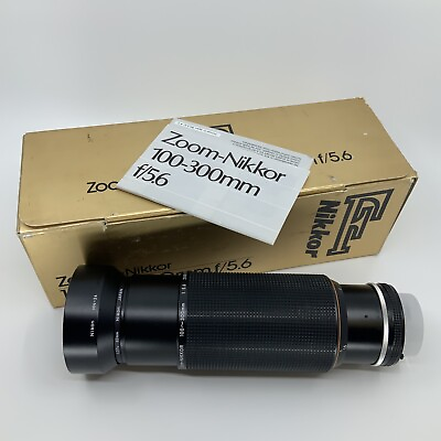 #ad Nikon Zoom Nikkor 100 300mm F 5.6 Oem Box And Insert W Manual