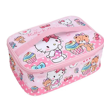 #ad Sanrio Characters 🤍 HELLO KITTY 💕 Lunch Bag Bento Box Insulated Blue NEW