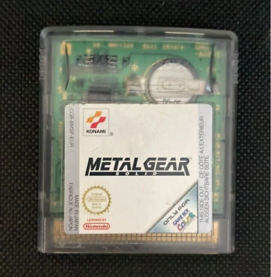 #ad Metal Gear Solid for Nintendo Gameboy Color Authentic Great condition