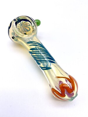 Glass TOBACCO Smoking Pipe Handmade Glass Pipe 4.5” FREE SHIPPING