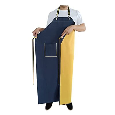 #ad Rubber Aprons Waterproof with Pockets for Dishwashing Dishwasher Apron Water...