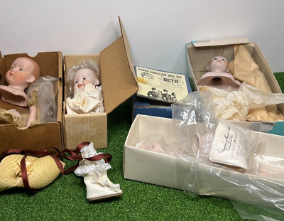 #ad Huge Lot Of Porcelain Doll Kits GERMANY Beverly G Shackman Japan Signed