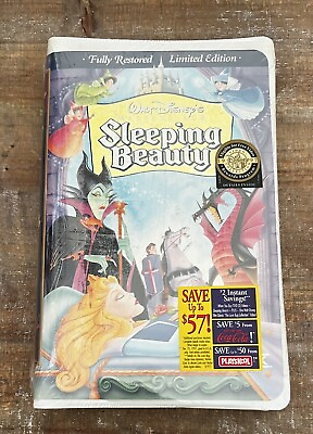 #ad Sleeping Beauty VHS Walt Disney Masterpiece Collection Fully Restored Limited