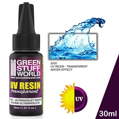 Green Stuff World 30ml Water Effect UV Resin Fake Water For Diorama Scenery