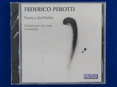 Federico Perotti Franca Da Vitalta Oratorio Per Soli Brand New CD