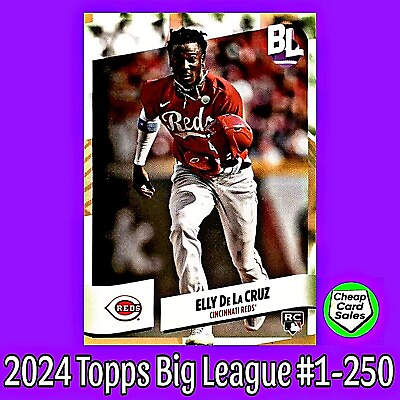 #ad 2024 Topps Big League Baseball #1 250 Pick Your Card Complete Your Set quot;NEWquot;