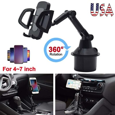 #ad Upgraded Version Adjustable Car Cup Stand Car Holder Mount Cradle For Cell Phone