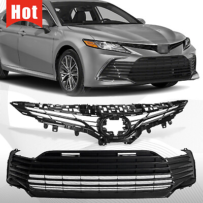 #ad Fit 2021 2022 Toyota Camry LE XLE Front Bumper Upper Grill Lower Grille or Set
