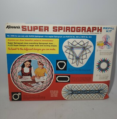 Vintage 1969 Kenners No.2450 Super Spirograph REFILL KIT NOS