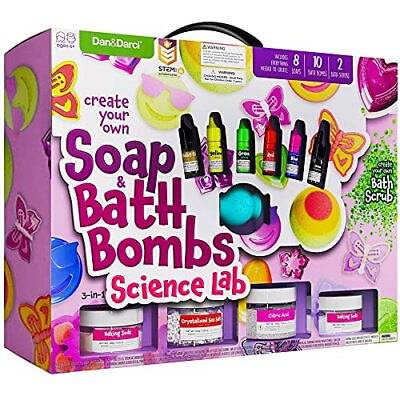 #ad Soap amp; Bath Bomb Making Kit for Kids 3 in 1 Spa Science Kit Craft Gifts for