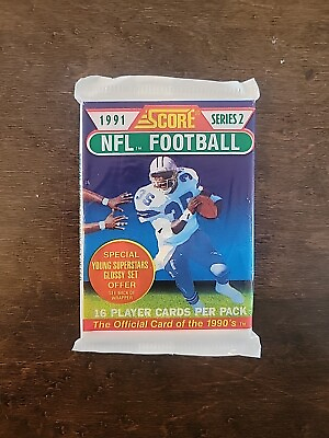 #ad 1991 Score NFL Football cards 1 pack sealed Series 2