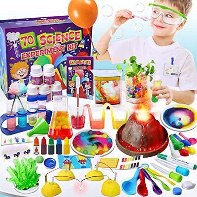 70 Lab Experiments Science Kits for Kids Age 4 6 8 12 Educational Scientific