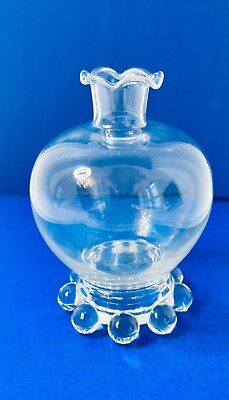 #ad Imperial Candlewick Glassware 4 Inch Bud Vase RARE