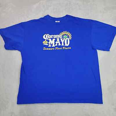 #ad Corona Beer Shirt Mens Extra Large Blue Birthday Party Fest Cinco De Mayo Adult