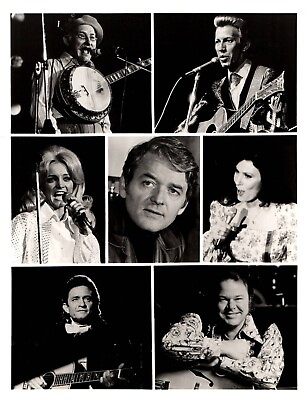 #ad Hal Holbrook Loretta Lynn Roy Clark Johnny Cash 1975 🎬⭐ Photo K 483