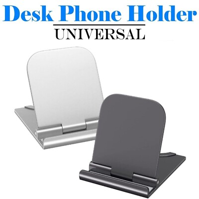 #ad Cell Phone Stand Foldable Desk Holder Mount Dock Cradle for Samsung iPhone iPad