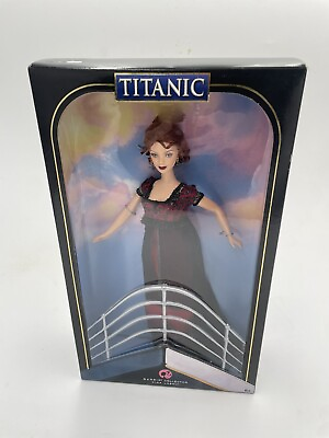 #ad TITANIC MOVIE “ROSE” 2007 RED GOWN MATTEL BARBIE COLLECTOR PINK LABEL DOLL. NEW.