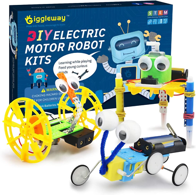 #ad Electric Motor Robotic Science Kits DIY STEM Toys for Kids Building Science Ex