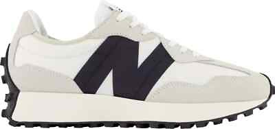 #ad NIB*Womens*New Balance*327*White Black*6 10*Sneaker