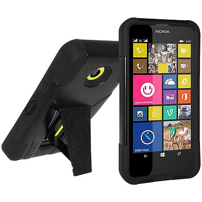 #ad NEW RUGED ARMOR CASE FOR NOKIA LUMIA 525 630 635 730 735 822 830 928 1020 1320
