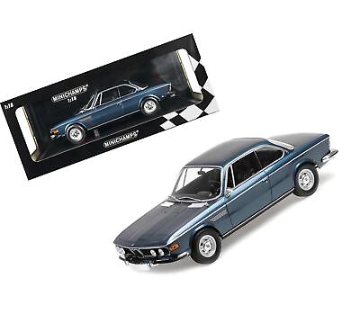 #ad 1968 BMW 2800 CS Blue Metallic Limited Edition To 600 Pieces Worldwide 1 18 Car