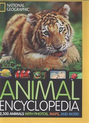 #ad National Geographic Animal Encyclopedia: 2500 Animals with Photos Maps GOOD