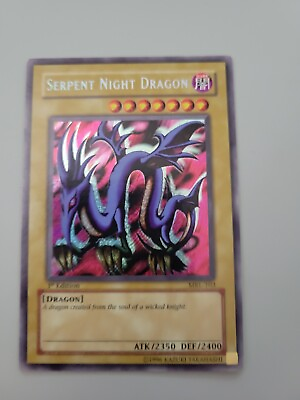#ad Yu Gi Oh TCG Serpent Night Dragon Magic Ruler MRL 103 1st Edition Secret Rare