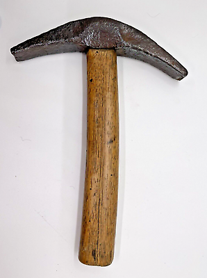 Antique Wood handle Pickaxe 9.75 x 7.25quot; 1 lb. 7 oz Mining rock breaking tool