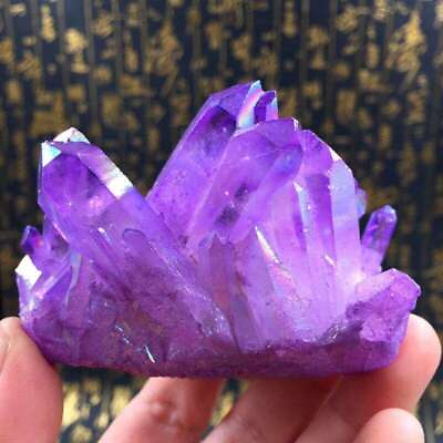 #ad Purple Natural Quartz Cluster Crystal Quartz Cluster Gem Stone Healing Specimen