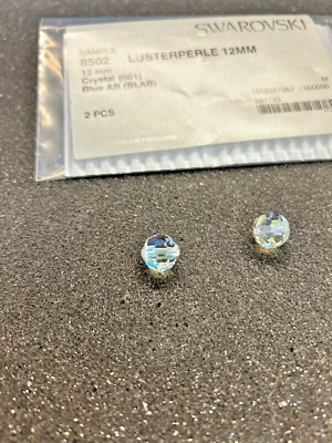 #ad Swarovski Crystals: 8502 Bead 12mm Blue Aurora Borealis Effect