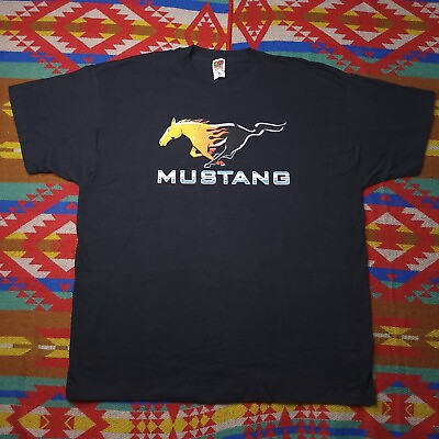 #ad Vintage 90#x27;s FOTL Ford Mustang Promo Logo T Shirt Men#x27;s Sz 2XL NOS NWOT Rare