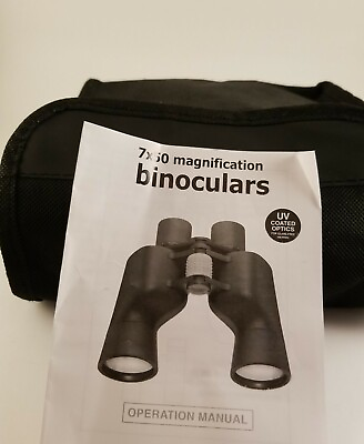 Binoculars 7 X 50 297ft At 1000yards Coated Optics Case Instructions Strap