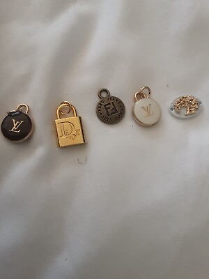 Louis Vuitton Dior Fendi zipper pull emblems 13 pieces pendants