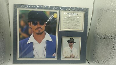 #ad RARE JOHNNY DEPP FILMOGRAPHY FROM FRONT ROW COLLECTIBLES 11 X 14 INCHES G2