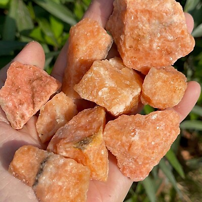 #ad Raw Rough Sunstone Large Chunks Healing Reiki Crystal Mineral Rocks Decor Gifts
