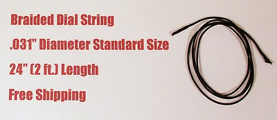 24quot; Dial Cord Braided Nylon Tuner String Old Antique Vintage Tube Radio
