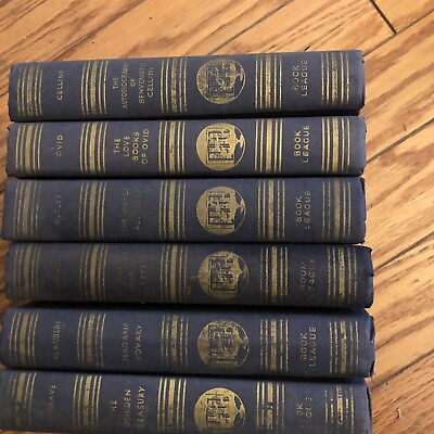 Antique Set of The Book League of America Gibbonovid scarlet letter flaubert