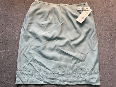 #ad Norton Skirt Womens Size 16 Aqua Blue Knee length NEW
