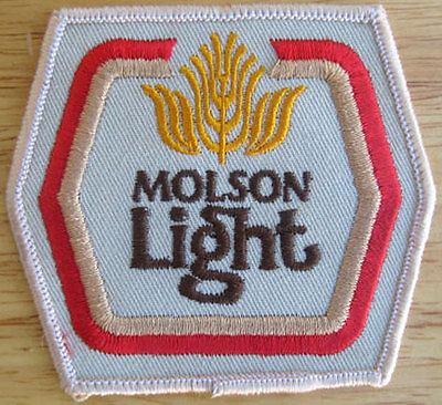 #ad MOLSON LIGHT 6 Side Beer PATCH for Jacket or Shirt CANADA