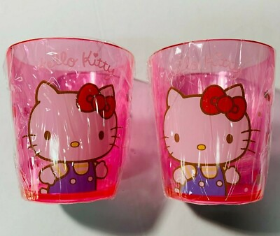 Daiso Sanrio HELLO KITTY DRINK CUPS 260ml 8.5oz Set of 2 New *US Seller*
