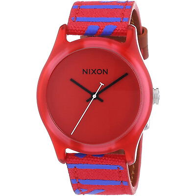 #ad Nixon Women#x27;s Mod Red Dial Watch A402 200