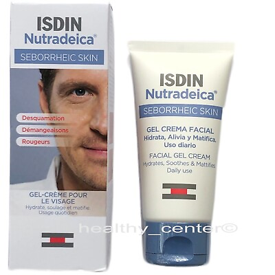 #ad Isdin Nutradeica Facial Gel Cream 50ml 1.69oz Seborrheic Skin