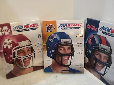 #ad Fanheads Novelty Fan Helmet..choice Of 2 Teams Gametailgateparty adjust size