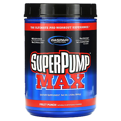 #ad SuperPump Max Fruit Punch 1.41 lbs 640 g