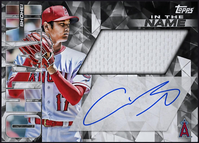 2023 Topps In The Name Rookie Patch Autograph Shohei Ohtani RC RPA Digital Card