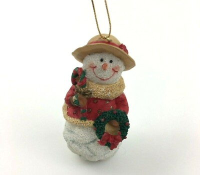 #ad Snow Woman Christmas Ornament