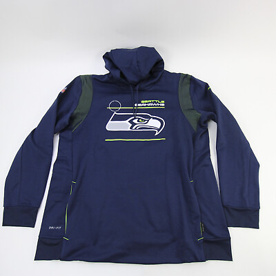 #ad Seattle Seahawks Nike NFL On Field Sweatshirt Men#x27;s Navy Lime Green Used
